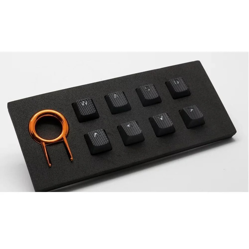 Tai-Hao 18 Key ABS Rubber Keycaps - Black - مفاتيح كيبورد